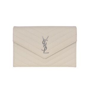 ♥️Saint Laurent Paris Envelope White Small Leather Should Bag♥️